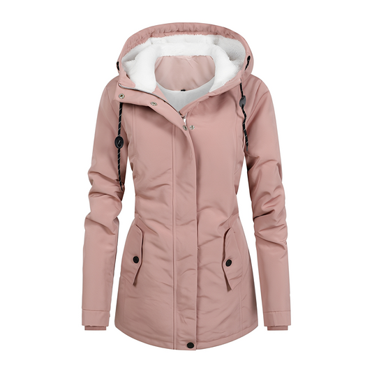 Hilary - Elegante Damen-Winterjacke mit Kapuze