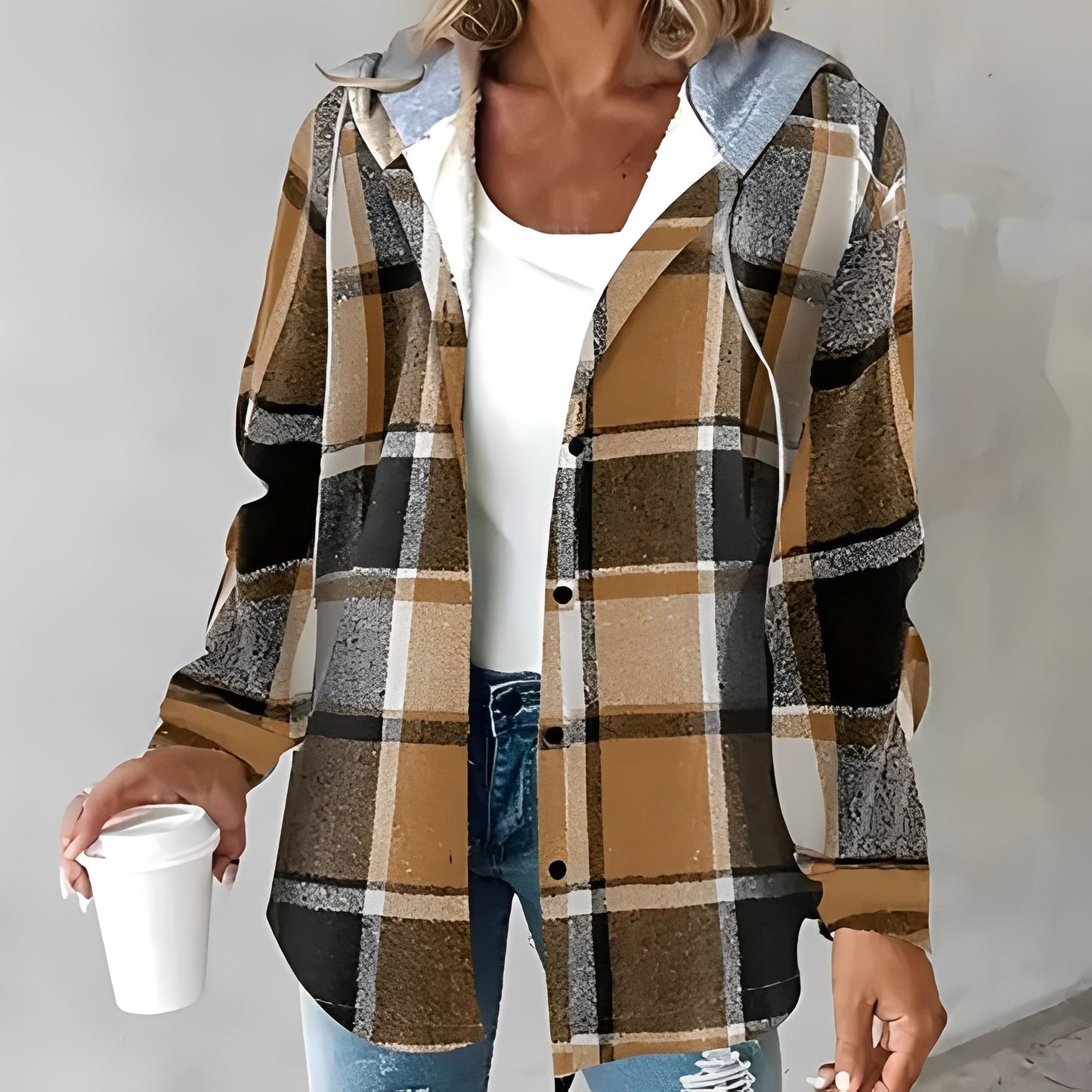 Briana - Bequeme, warme Damen-Hoodie-Jacke