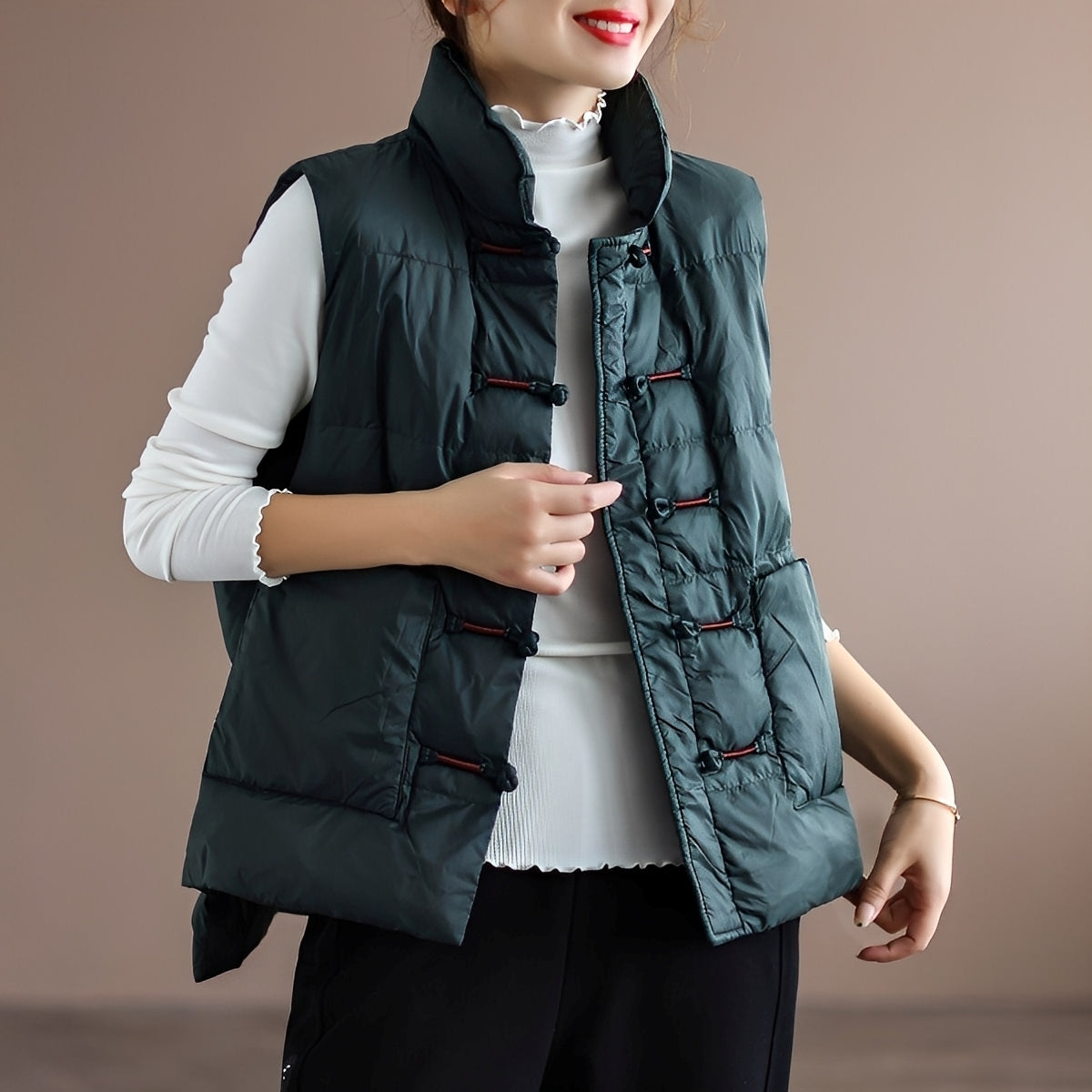 Amayah - Bequeme Winterweste mit Taschen für Damen
