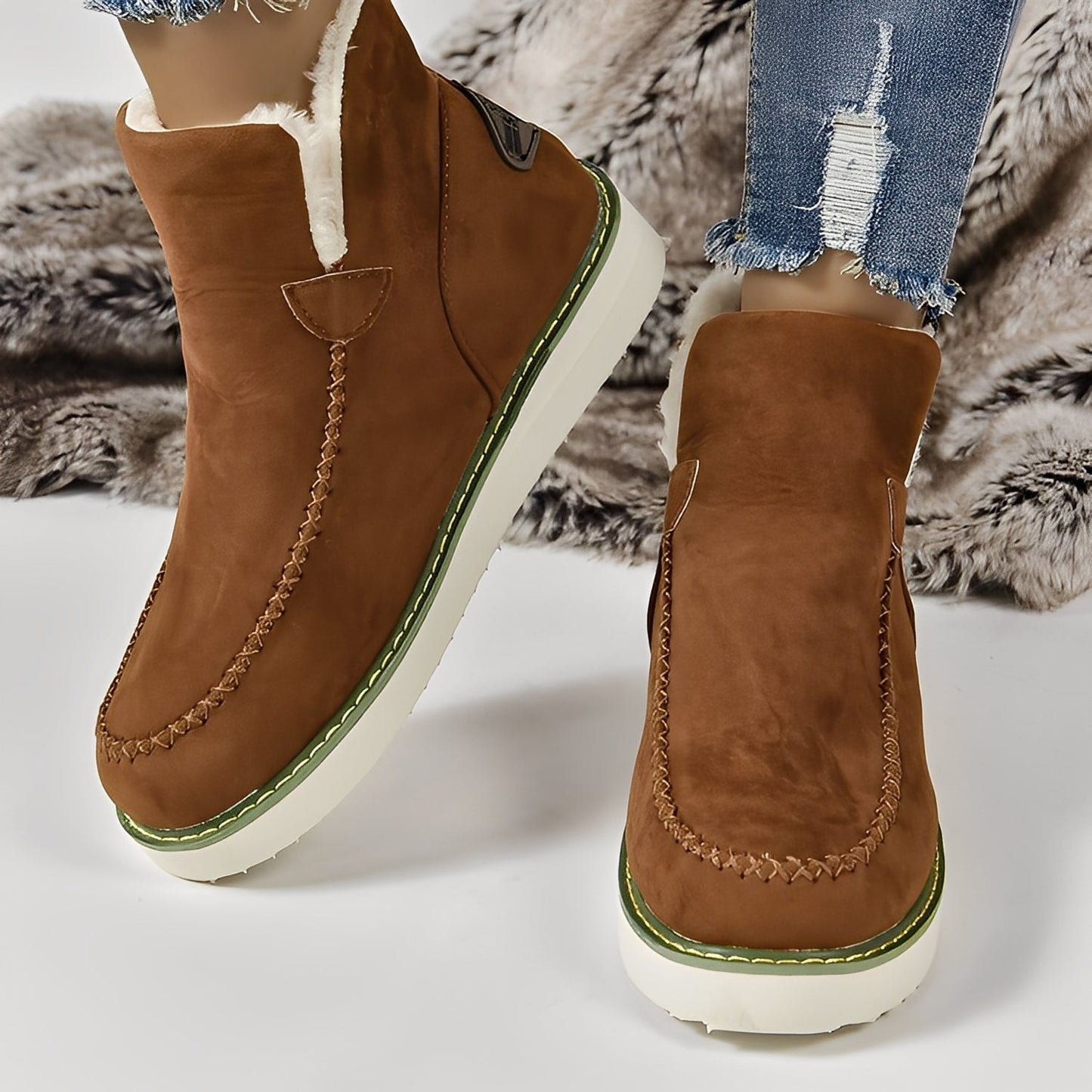 Ashlee - Damen-Winterstiefel mit Keilabsatz