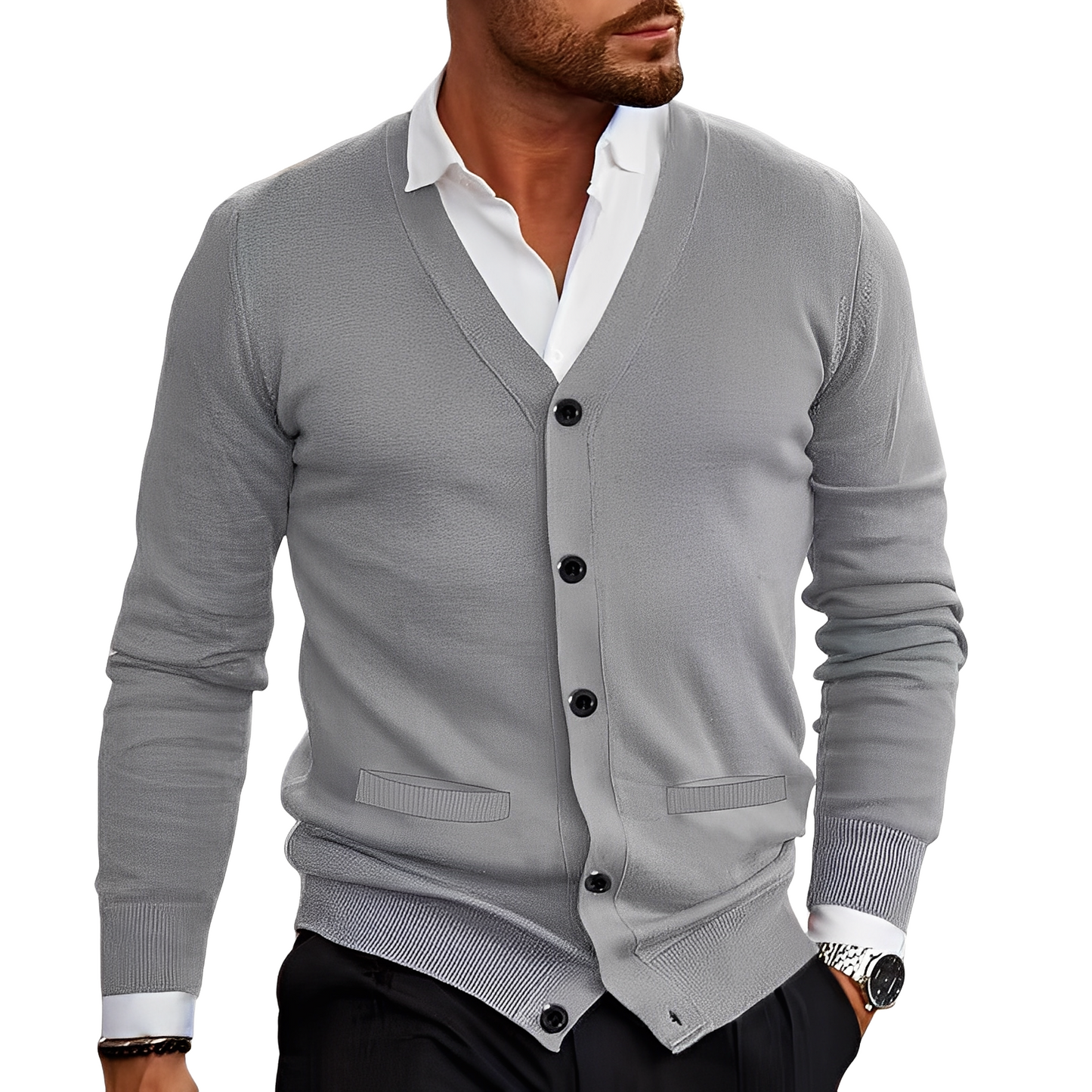 Holden - Komfortable Herrenjacke aus Baumwolle mit Knöpfen