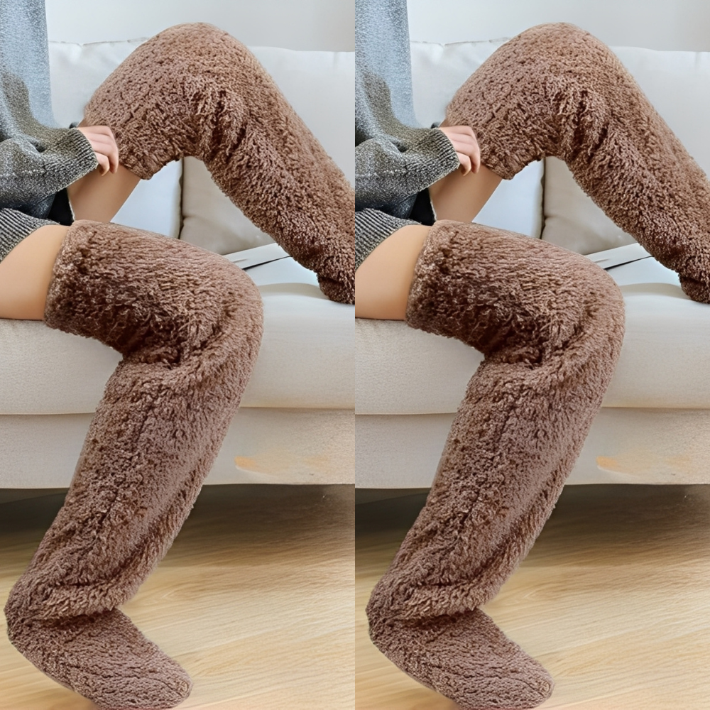 Camellia - Warme, knielange Wintersocken für Damen