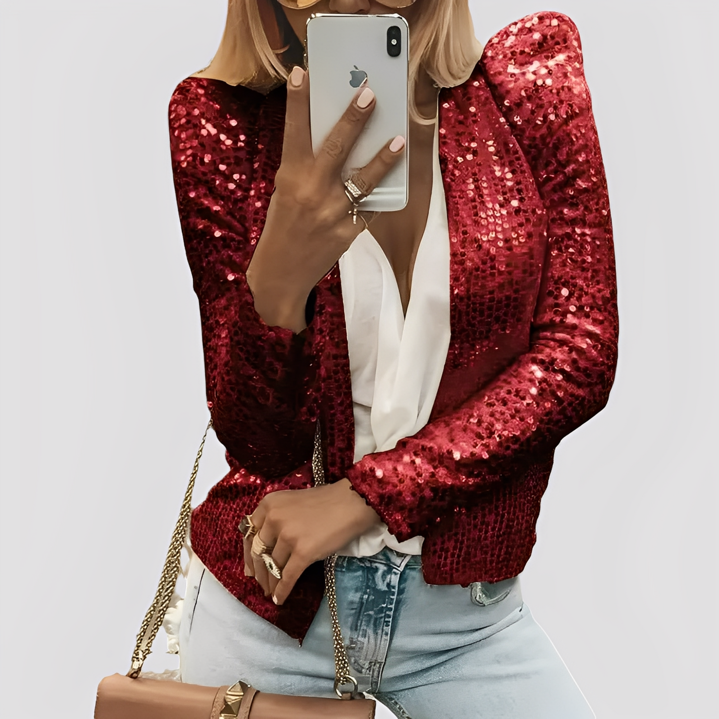 Shannen - Eleganter Damenblazer mit Schimmer