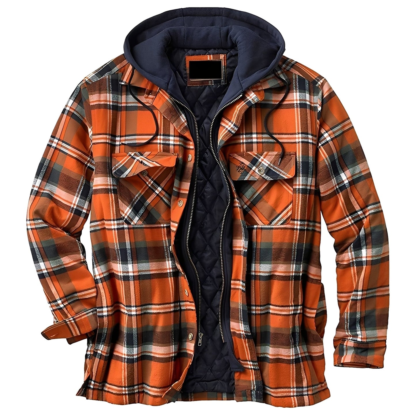 Denzil - Bequeme Herrenjacke aus Flanell mit Karomuster