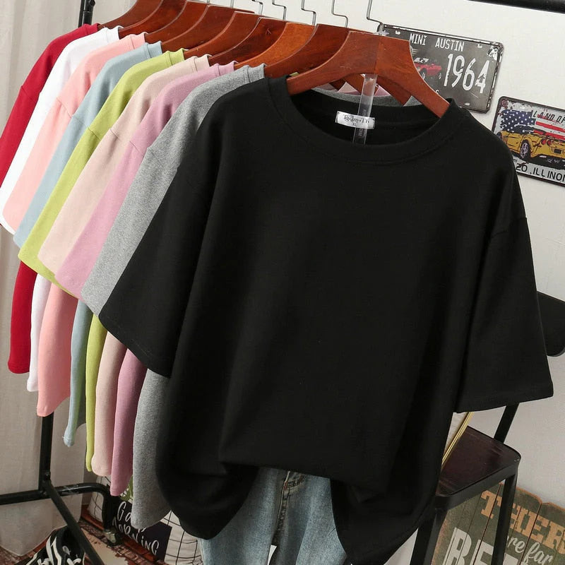 Arabella - Bequemes weites Damen-T-Shirt aus Baumwolle