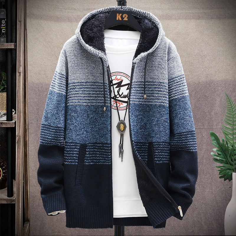 Dawson - Langer Herren-Hoodie-Mantel