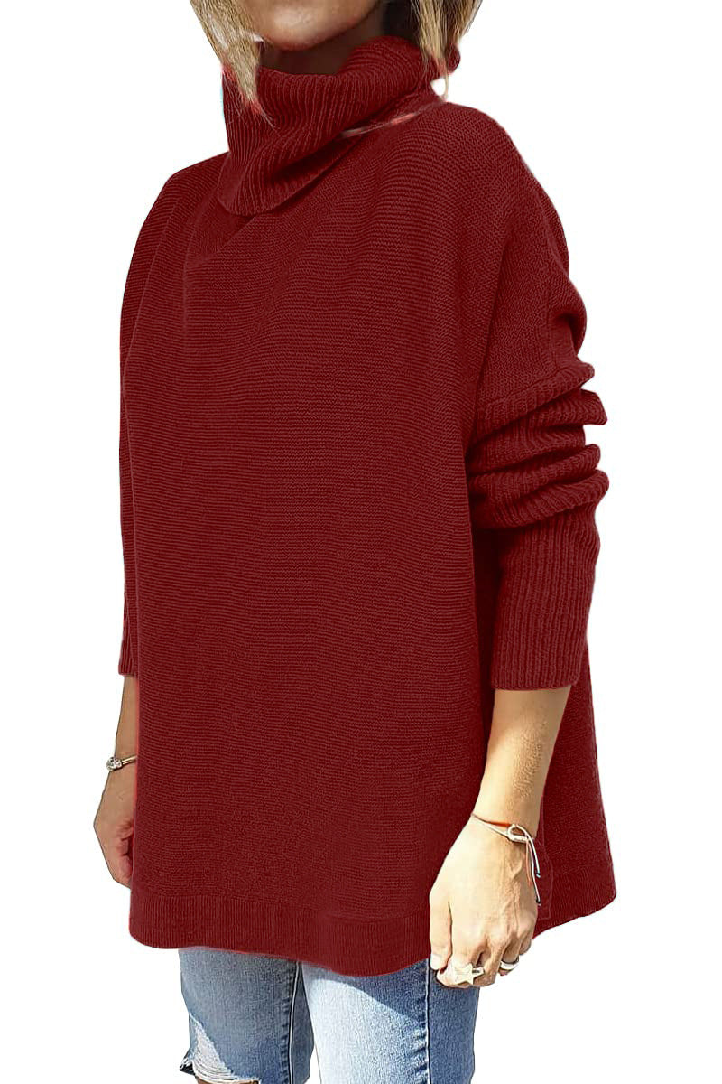 Macey - Damen-Wollpullover mit hohem Kragen für extra Wärme