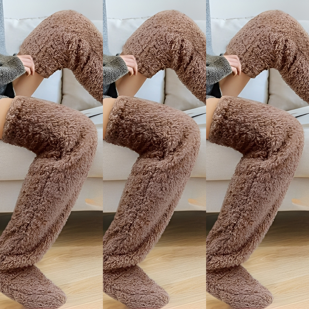 Camellia - Warme, knielange Wintersocken für Damen