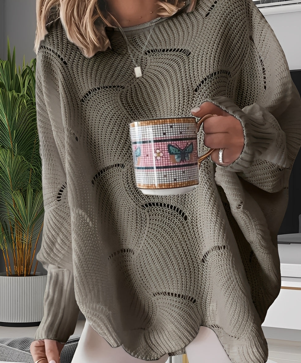 Kassandra - Eleganter Damenpullover mit Ausschnitt