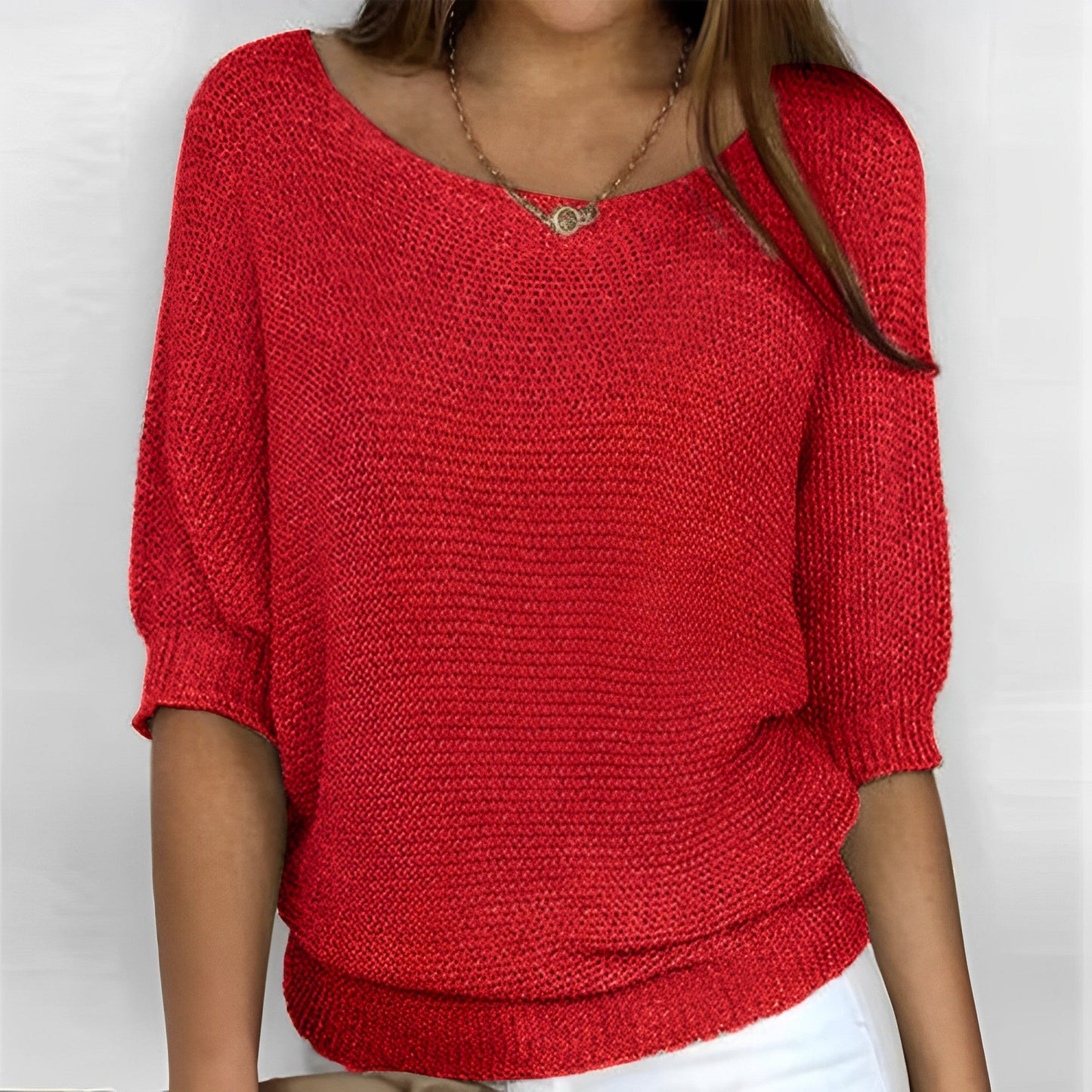 Leonie – Elegantes Halfter-Pullover-Shirt
