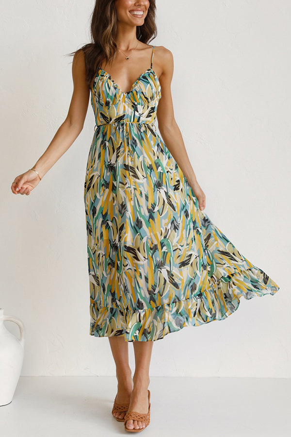 Charité – Farbenfrohes Midi-Kleid