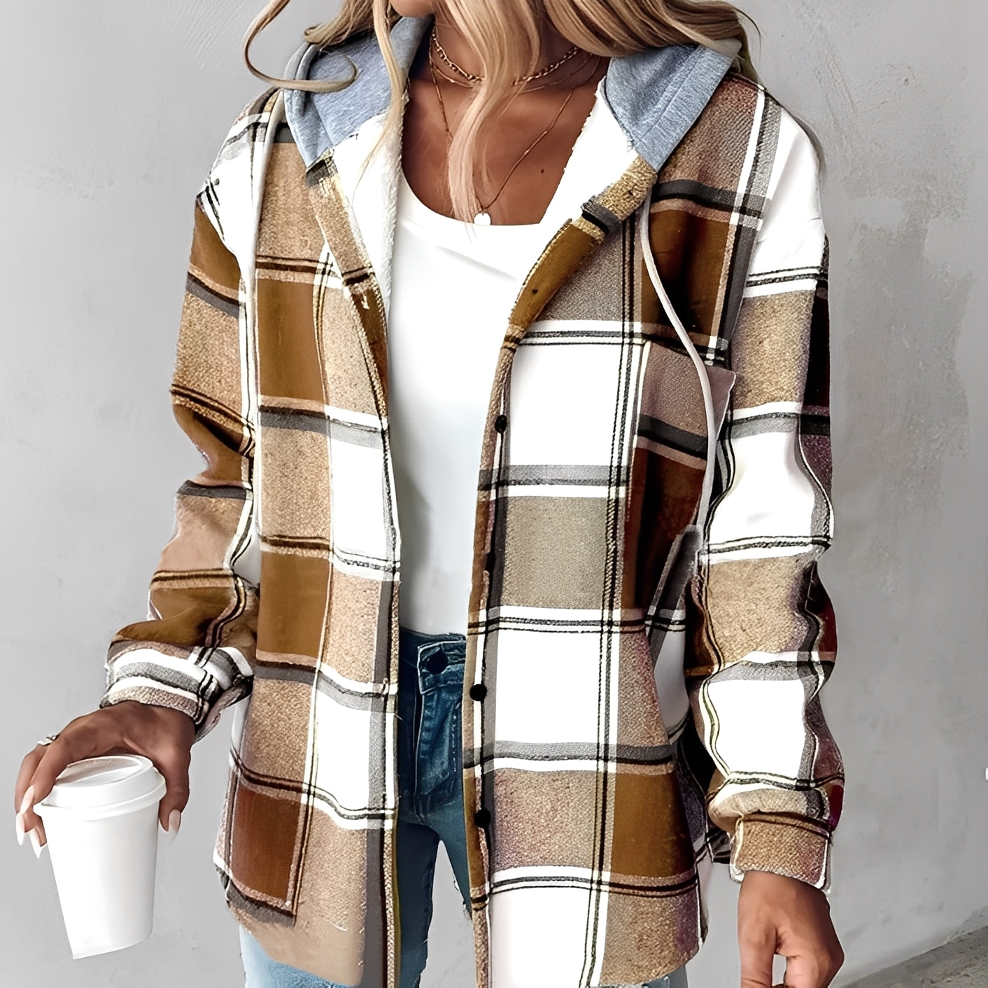 Briana - Bequeme, warme Damen-Hoodie-Jacke