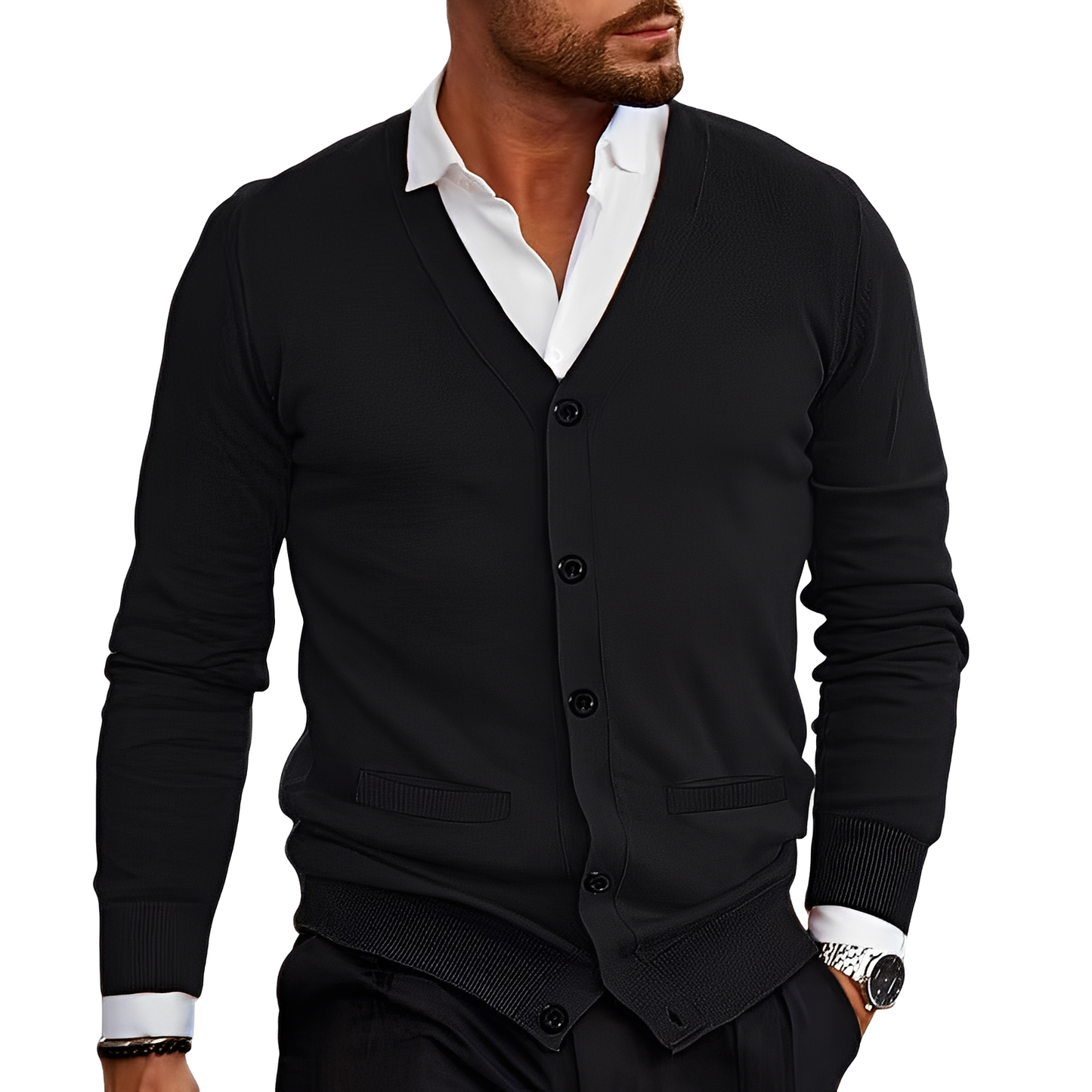 Holden - Komfortable Herrenjacke aus Baumwolle mit Knöpfen