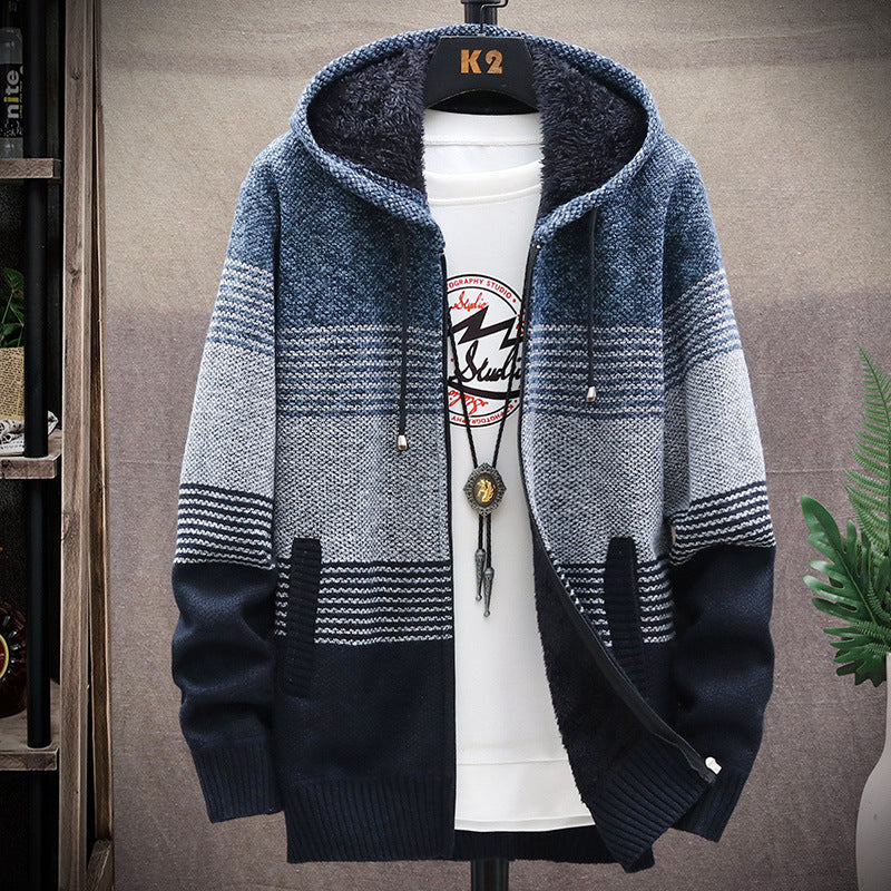 Dawson - Langer Herren-Hoodie-Mantel