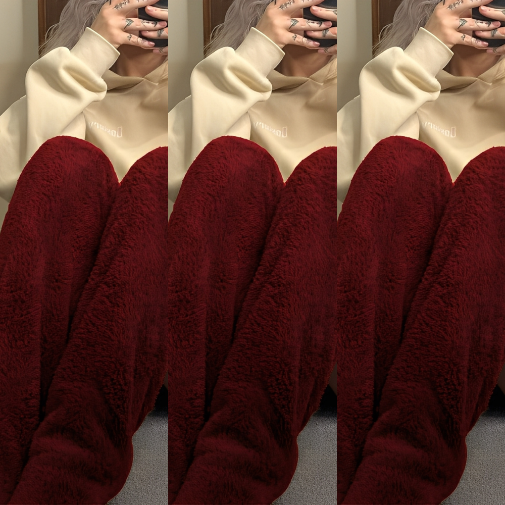 Camellia - Warme, knielange Wintersocken für Damen