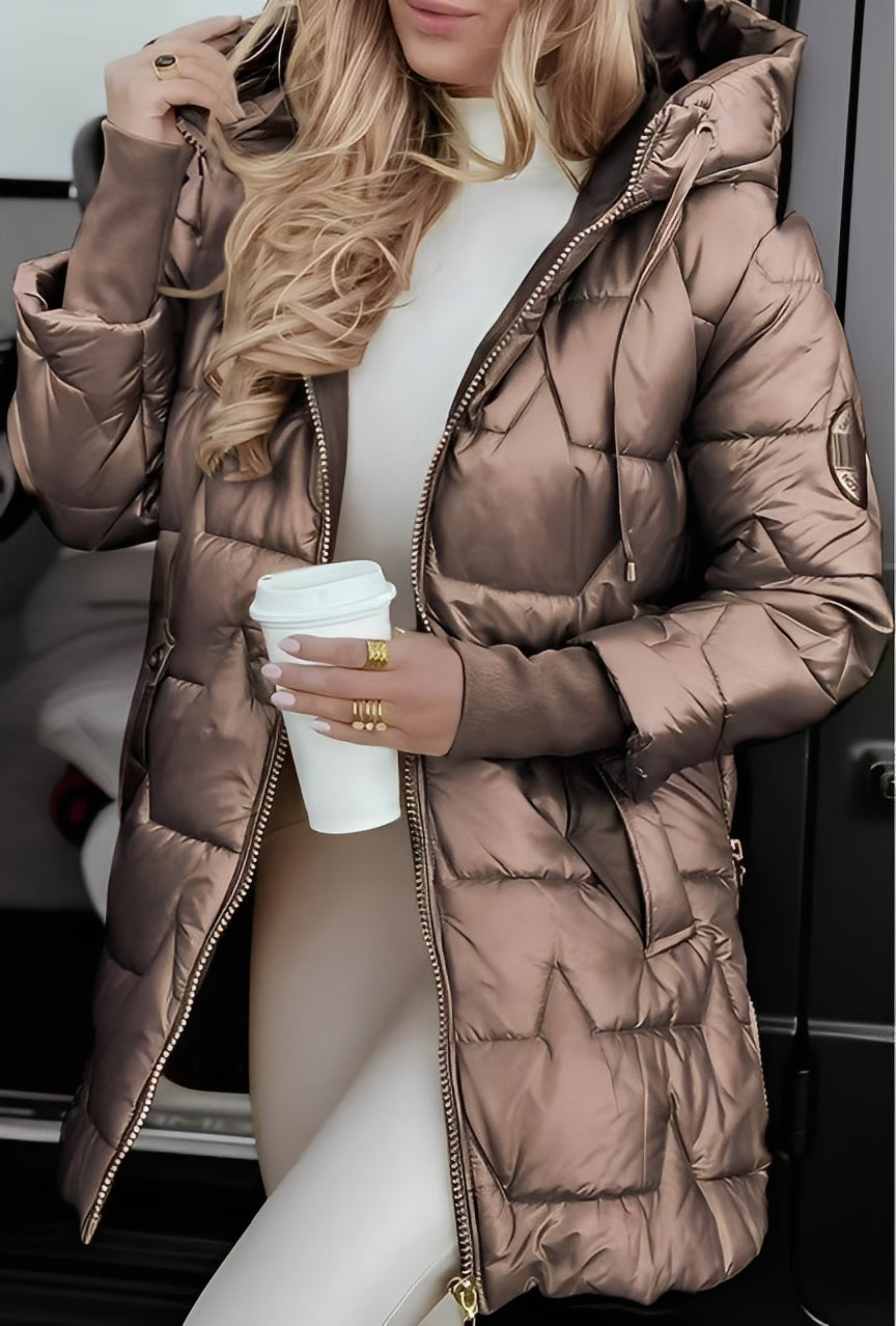 Rebecca - Warmer und dicker Damen-Hoodie-Mantel