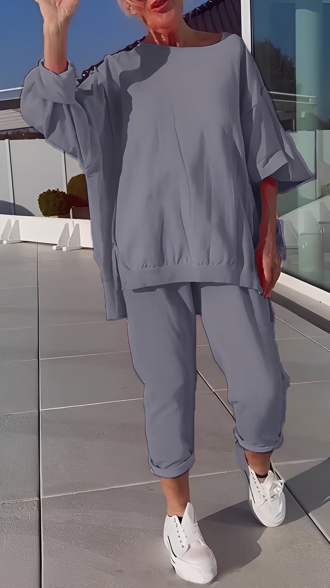 Eleanore - Komfortables Damen-Set mit weitem Oberteil und Hose