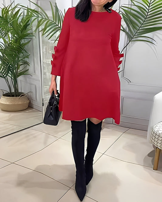Elenora - Schickes Kleid mit langen Ärmeln für Frauen