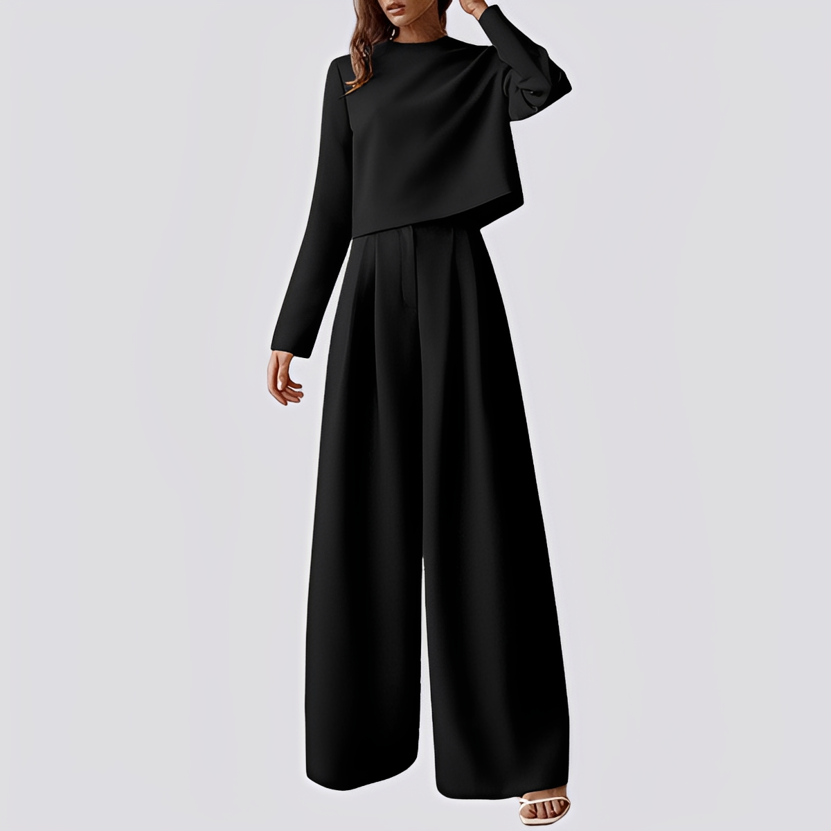 Irene - Elegantes Oberteil und weite Hose für Damen