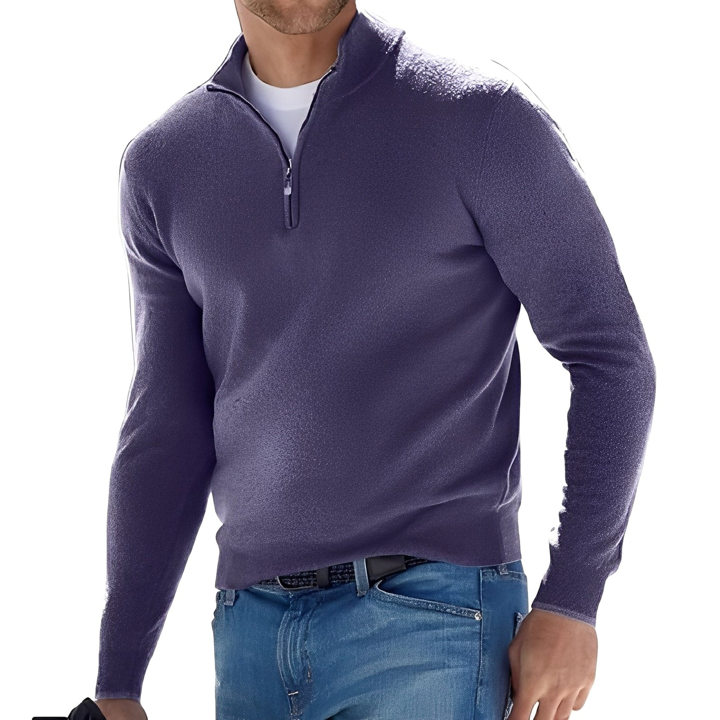Fredric - Komfortabler Männerpullover mit Zipper