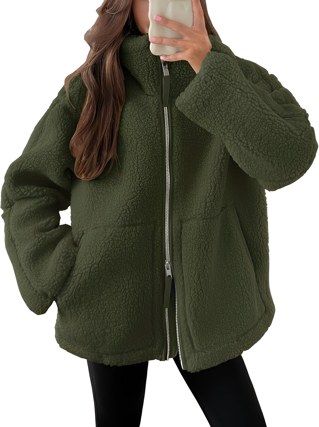 Rowena - Stilvolle Damenwolljacke mit Reißverschluss