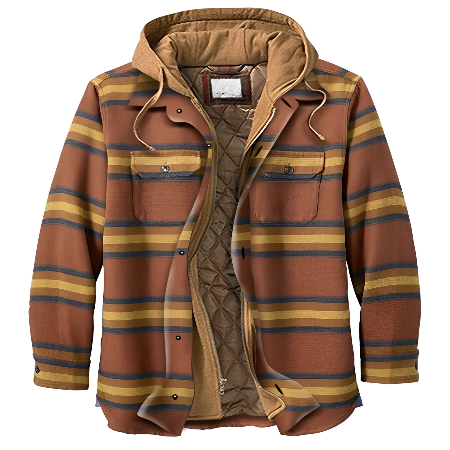 Denzil - Bequeme Herrenjacke aus Flanell mit Karomuster