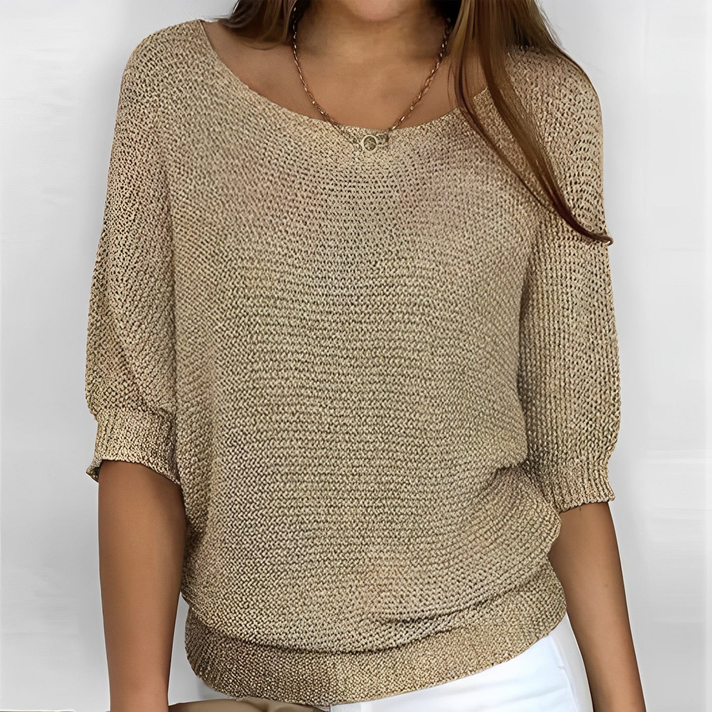 Leonie – Elegantes Halfter-Pullover-Shirt