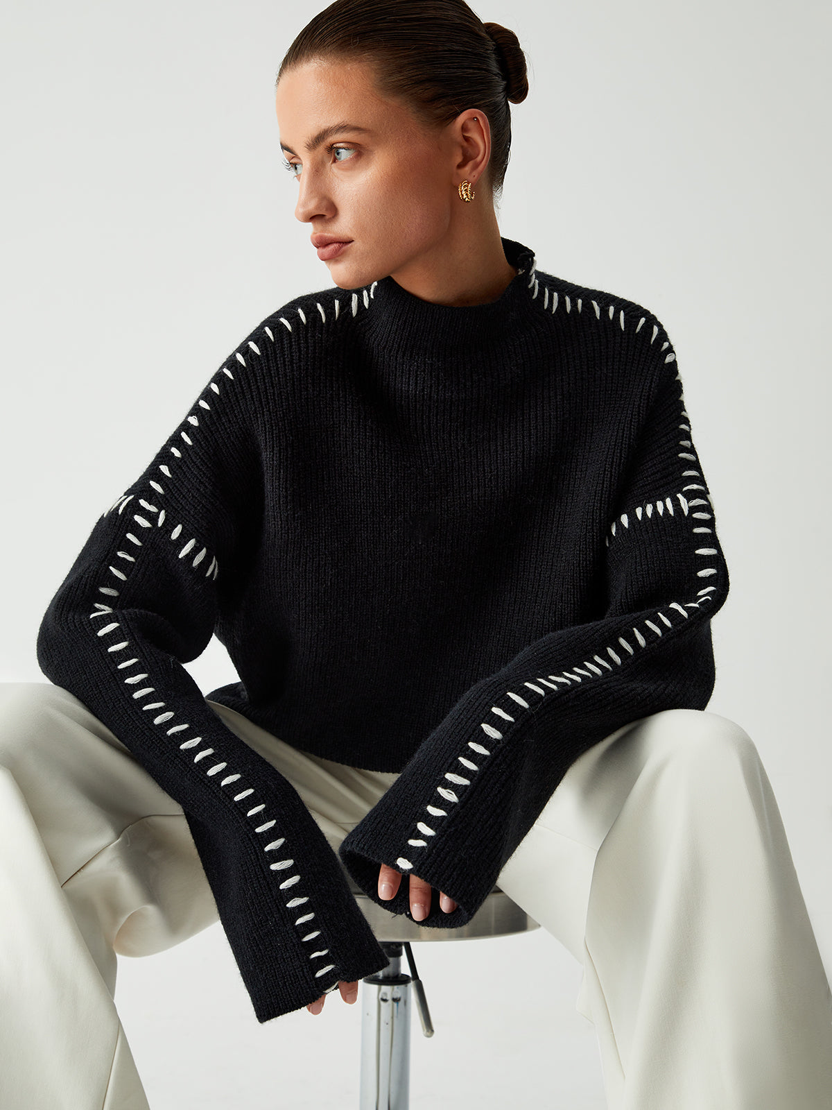 Theresa – Großer Rollkragenpullover