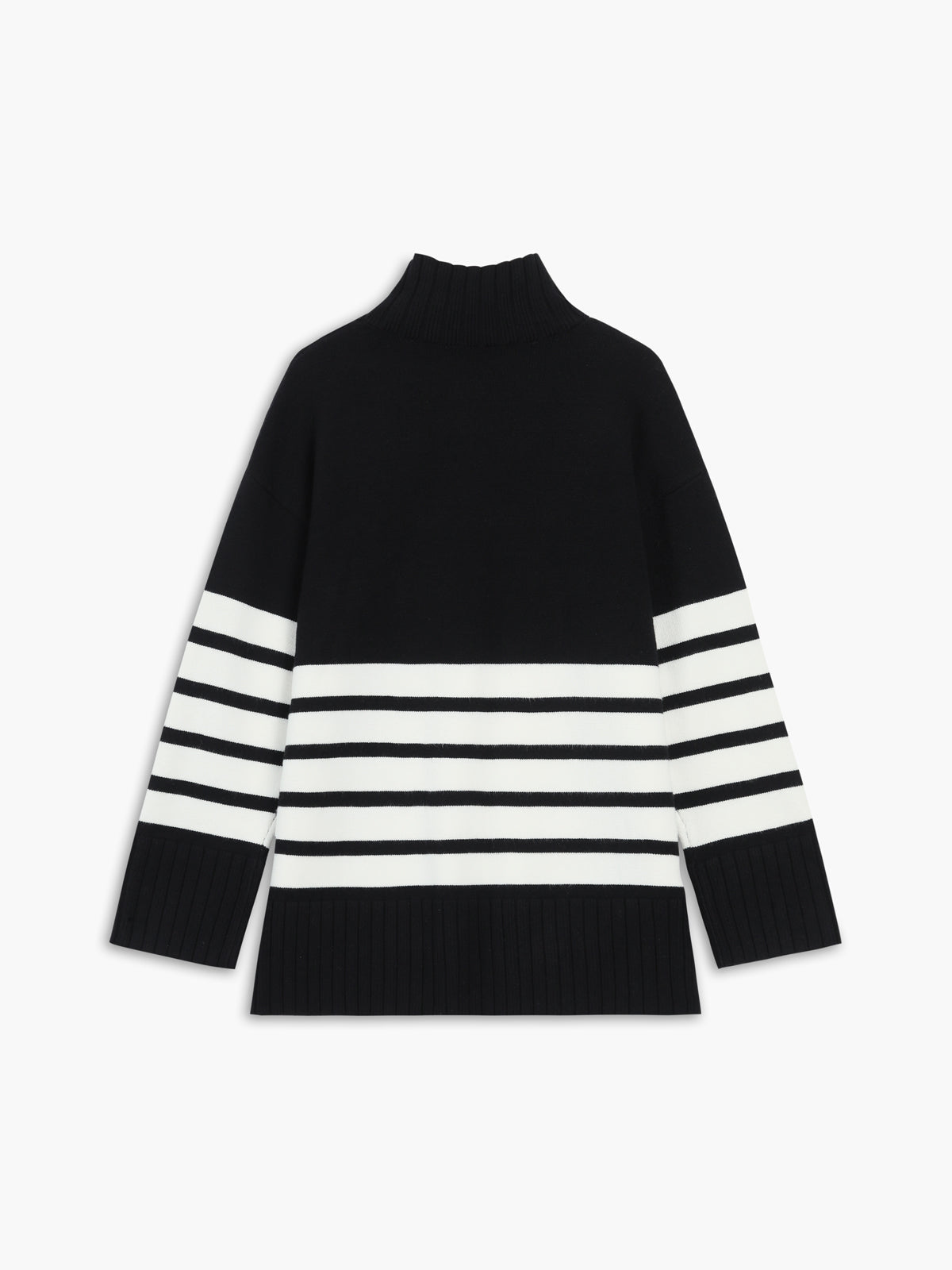 Colette – Gestreifter Mock-Neck-Pulli