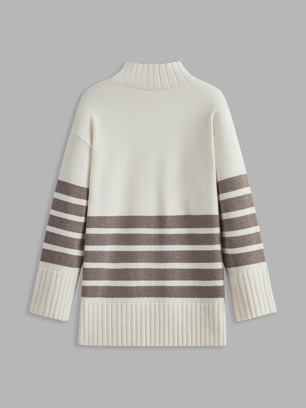 Colette – Gestreifter Mock-Neck-Pulli