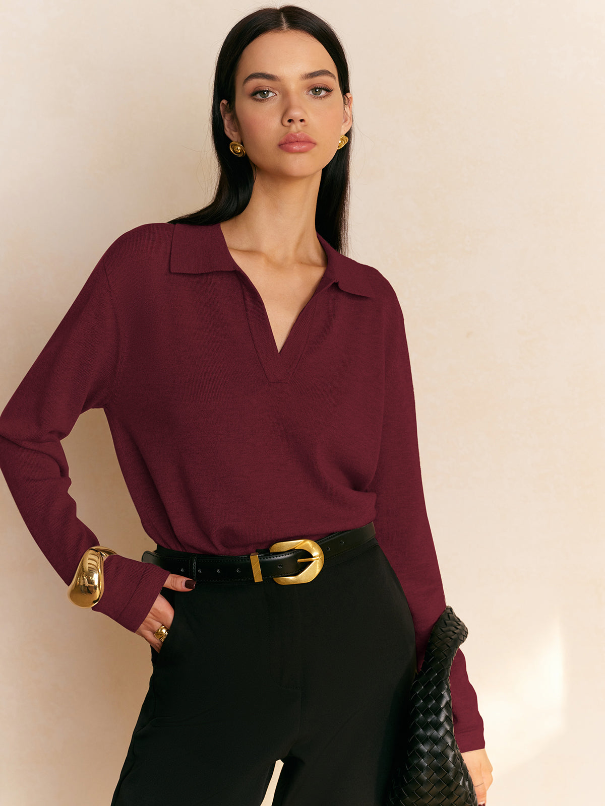 Fiona – Pullover mit lässigem Kragen