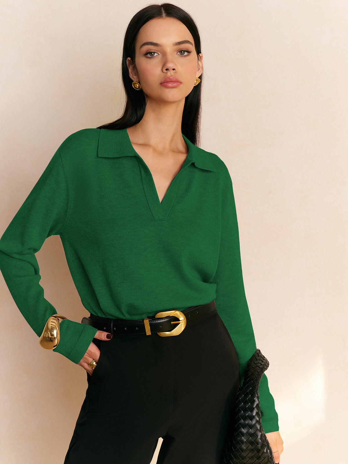 Fiona – Pullover mit lässigem Kragen