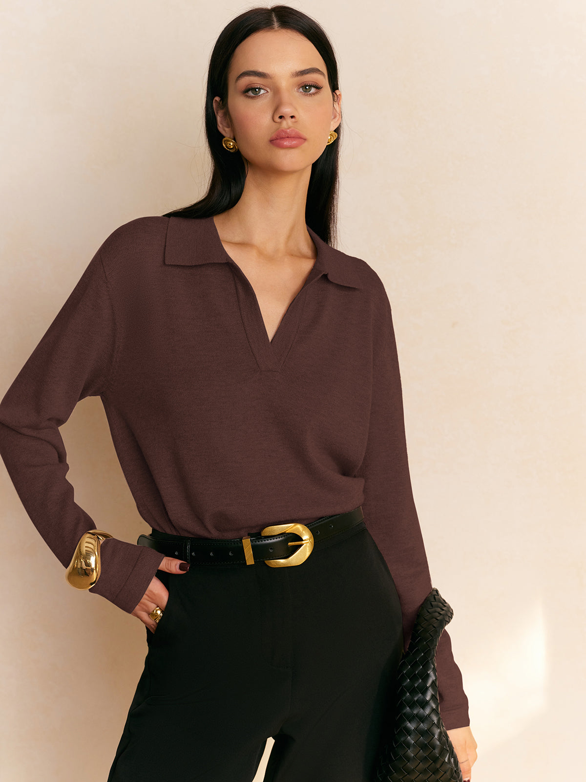 Fiona – Pullover mit lässigem Kragen