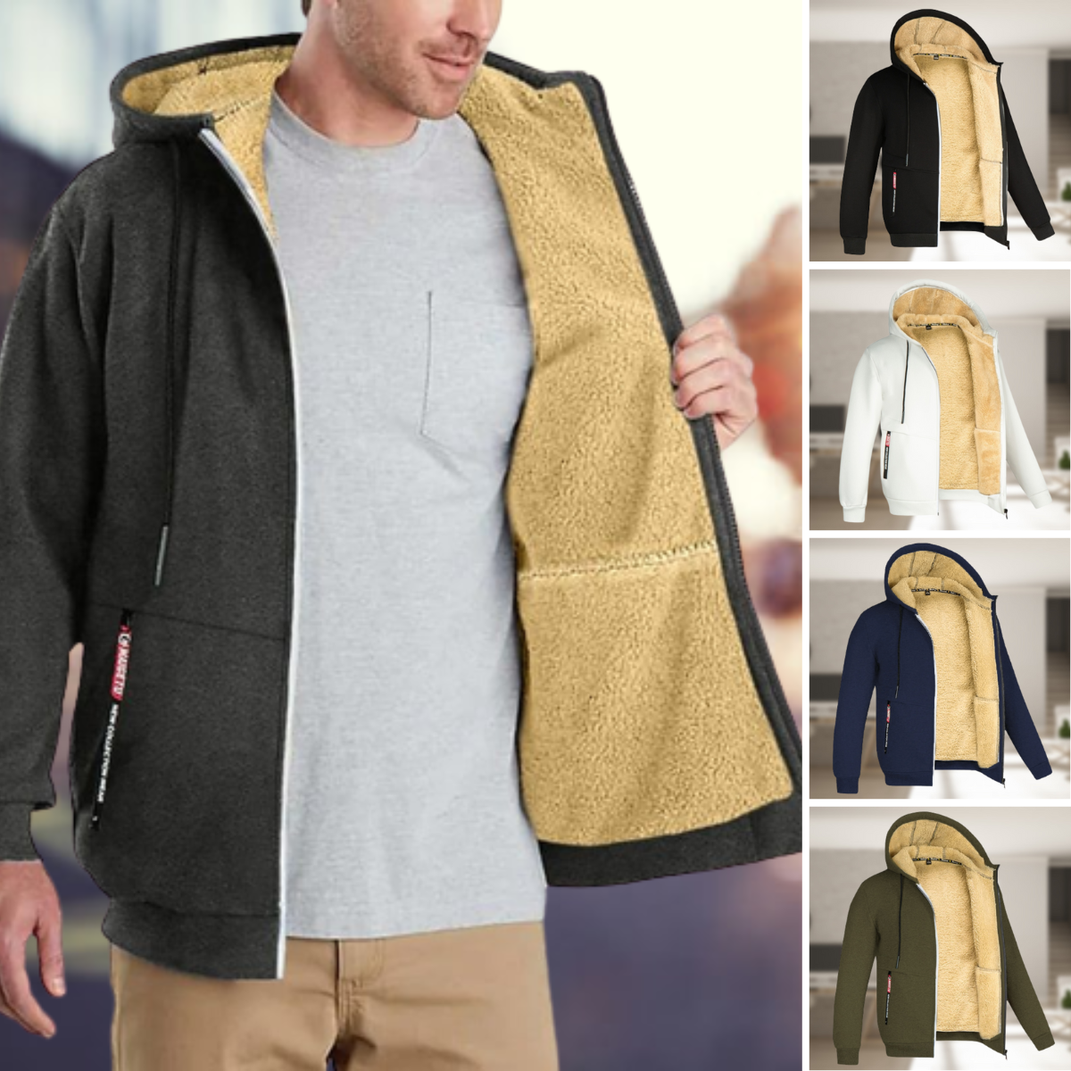 Andrew – Winterjacke mit Fleecehaube