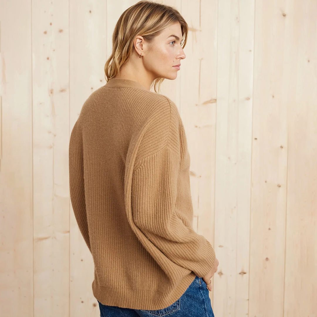 Leah – Überlanger Kaschmir-Cardigan