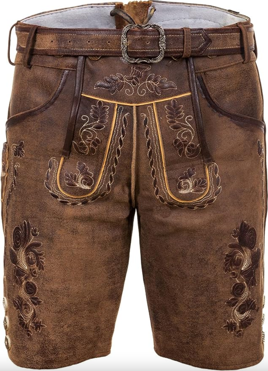 Clark – Lederhose im Heritage-Stil mit schmalem Schnitt