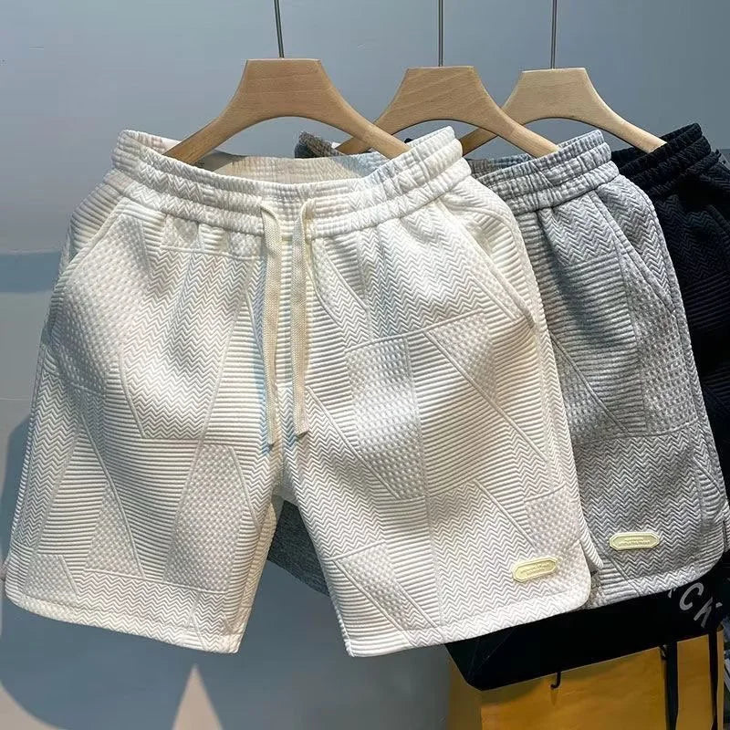 Carl – Herren-Shorts Fischgrätenmuster