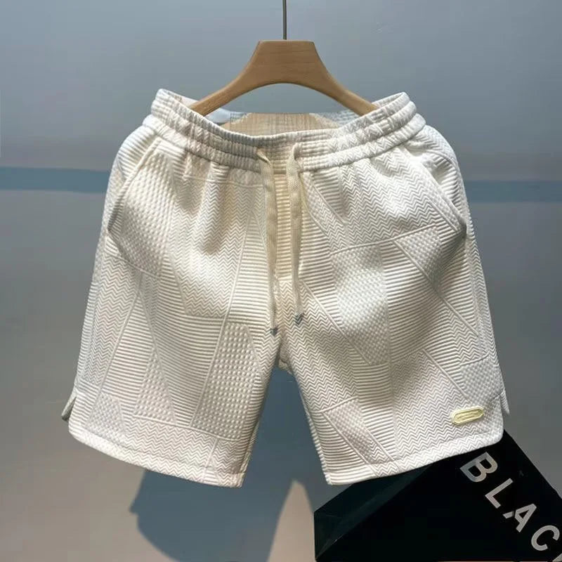 Carl – Herren-Shorts Fischgrätenmuster