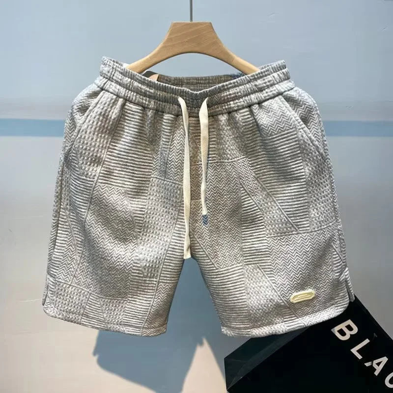 Carl – Herren-Shorts Fischgrätenmuster