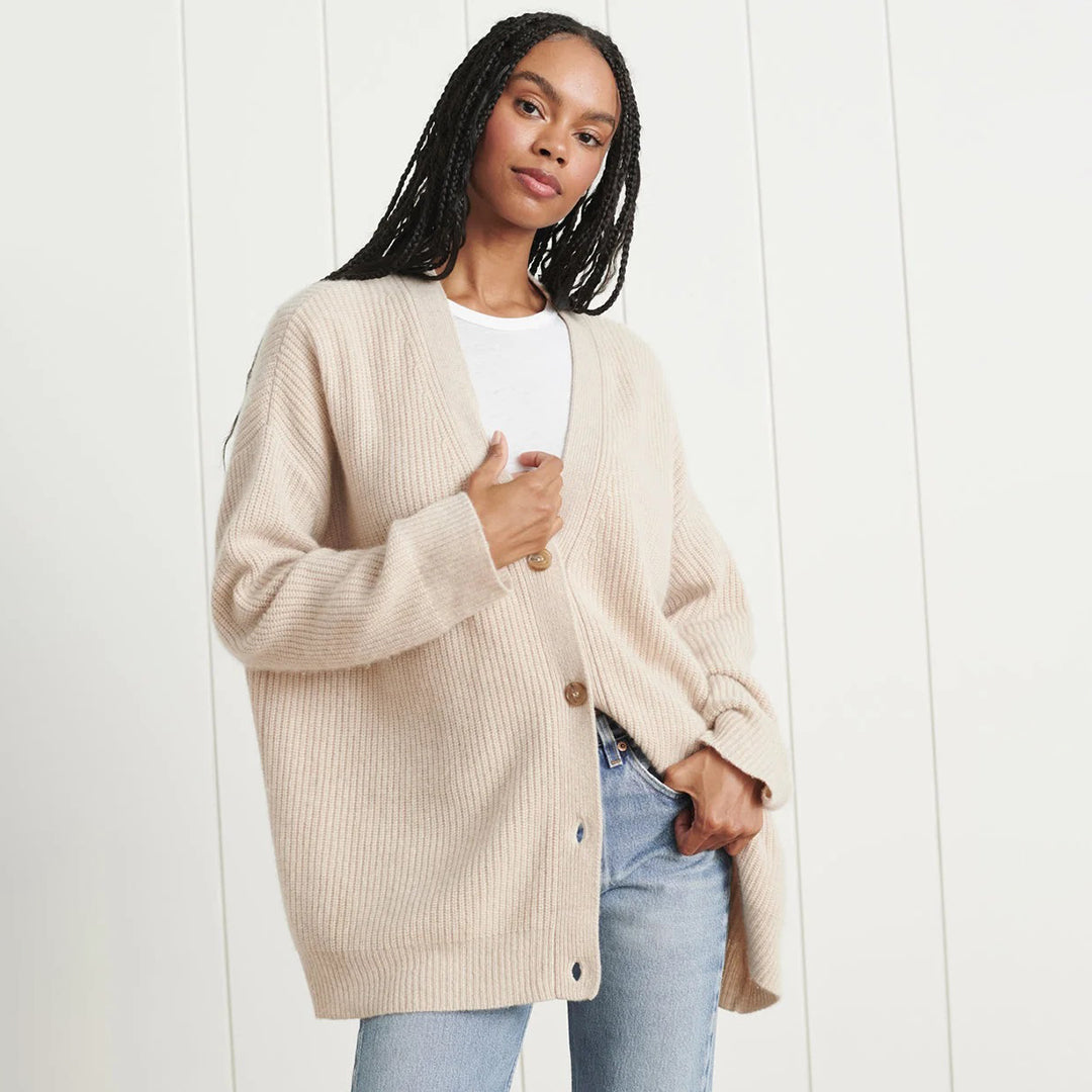Leah – Überlanger Kaschmir-Cardigan