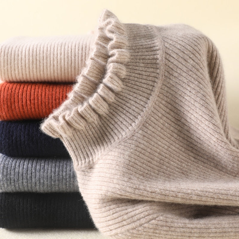 Alva – Weicher Kaschmir-Rollkragenpullover