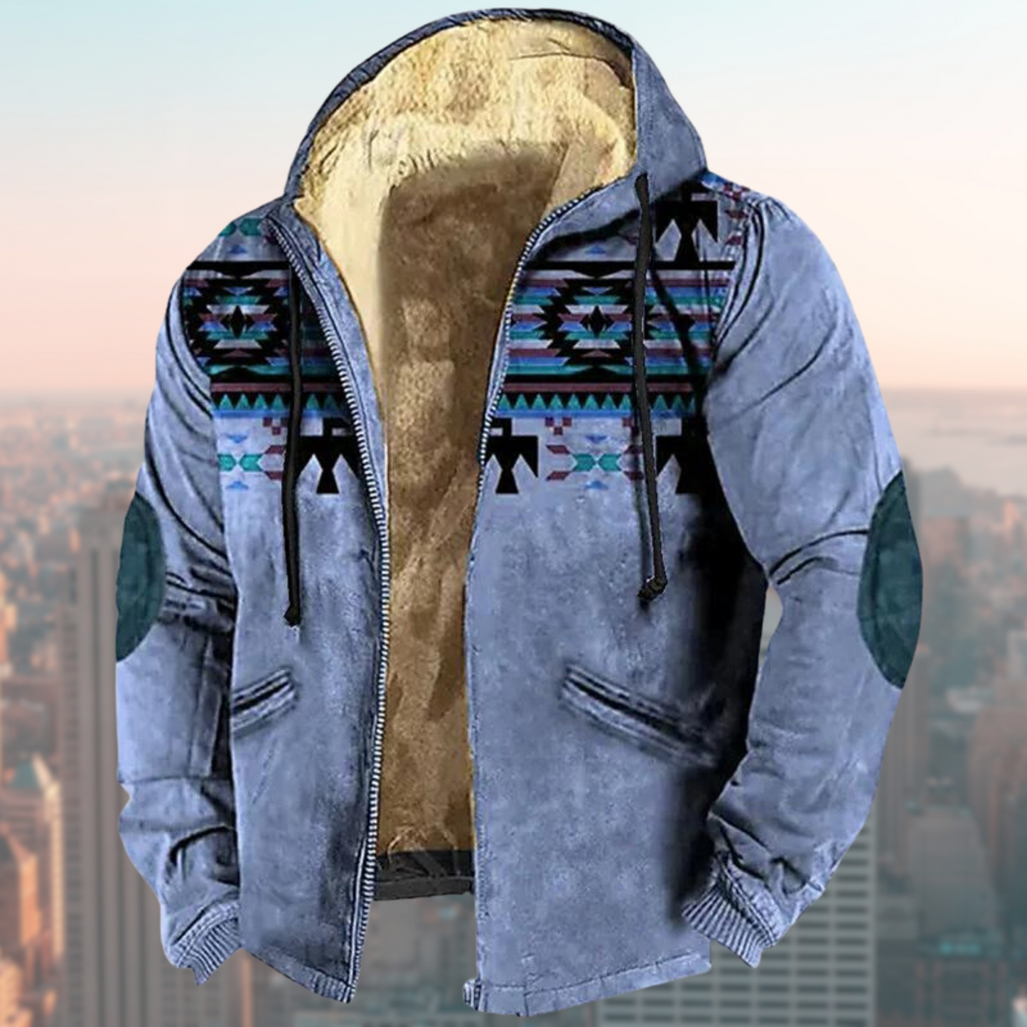 Laszlo – Tribal-Kapuzenjacke für Herren