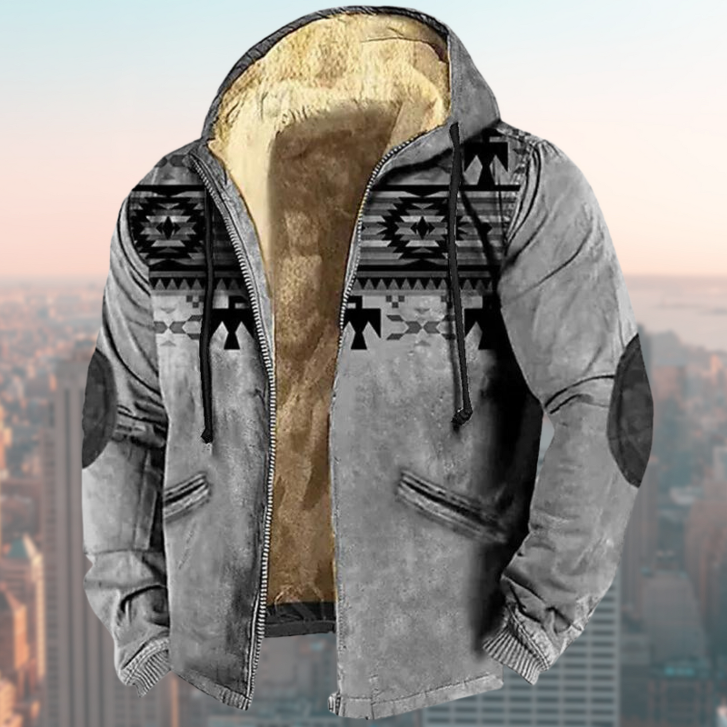 Laszlo – Tribal-Kapuzenjacke für Herren