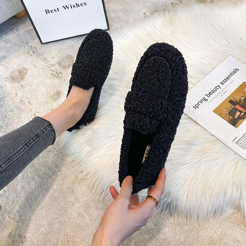 Kathleen - Elegante, weiche Plüschhausschuhe für Damen
