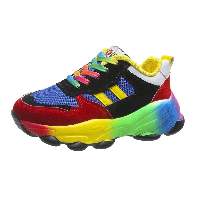 Jolie - Farbige Damen-Sneaker mit dicker Sohle