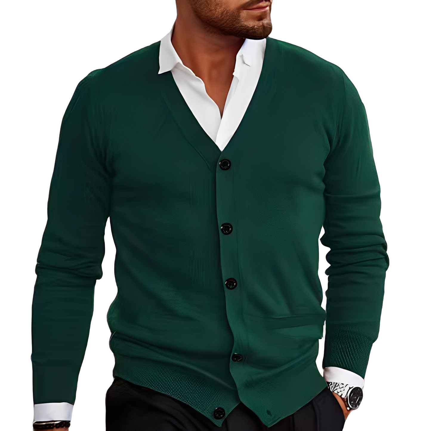 Holden - Komfortable Herrenjacke aus Baumwolle mit Knöpfen