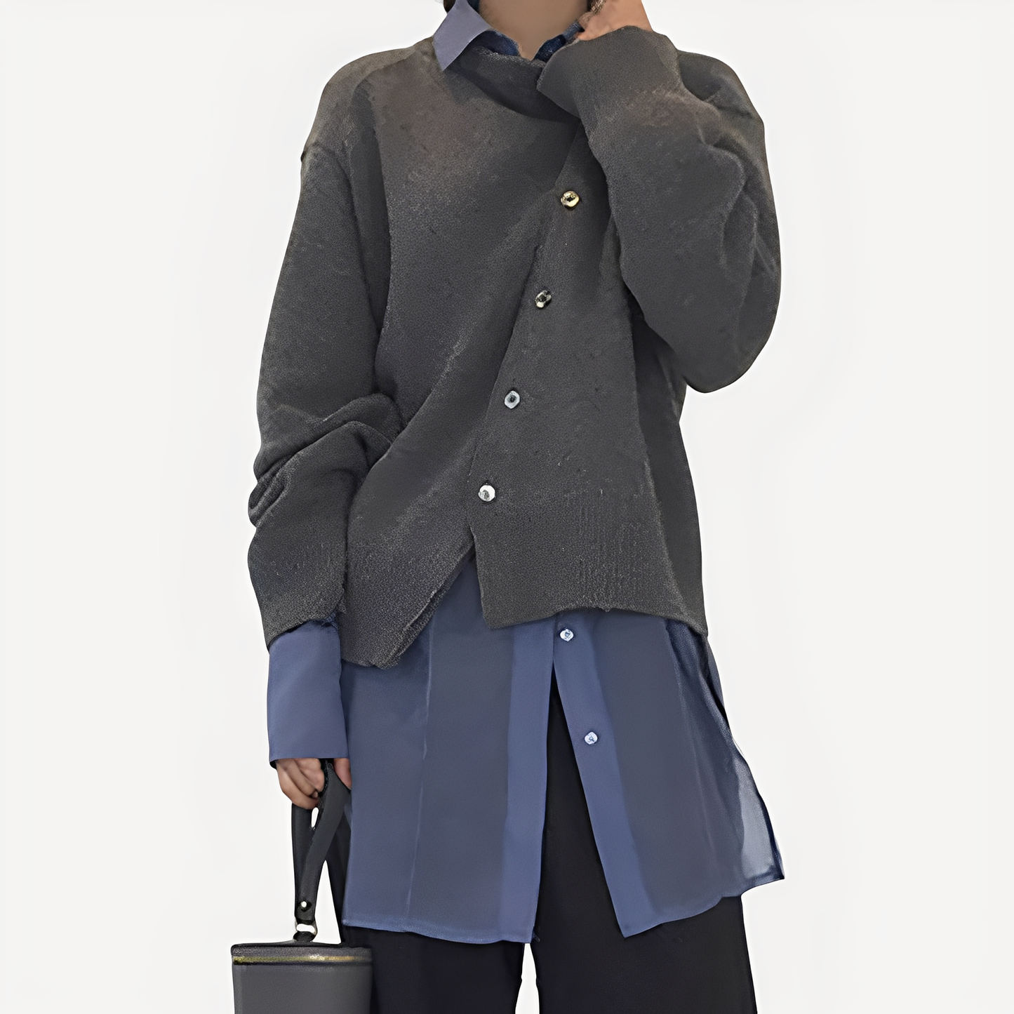 Susanne - Modische und komfortable Strickjacke zum Überziehen