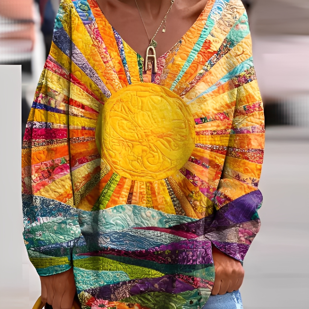 Sidonie - Farbenfrohe Bluse für Damen