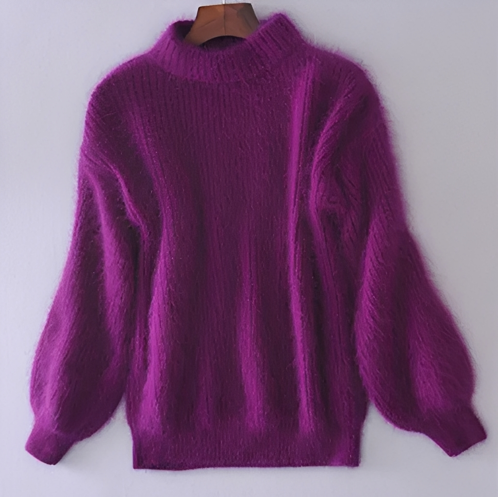 Brenda – Vintage Pullover im Angorastil