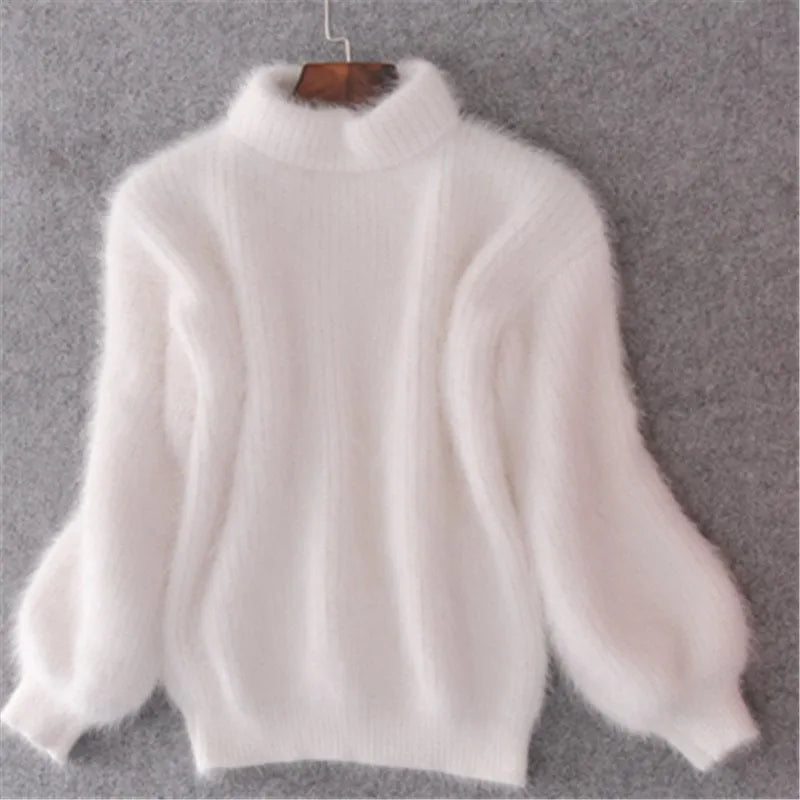 Brenda – Vintage Pullover im Angorastil
